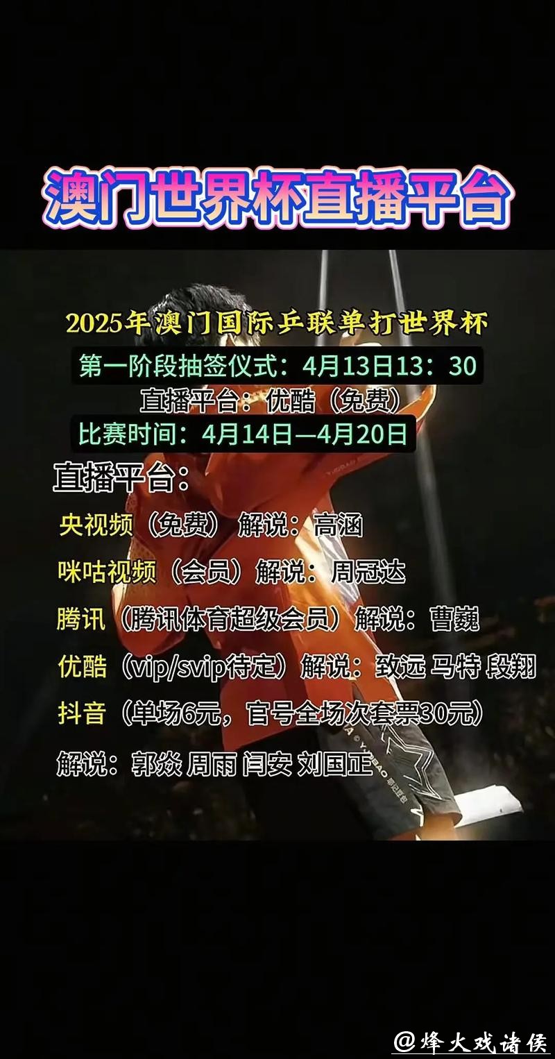 推荐免费看世界杯直播的平台